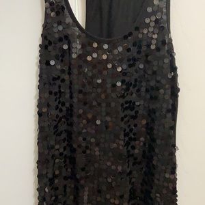 Black Sequined Tank